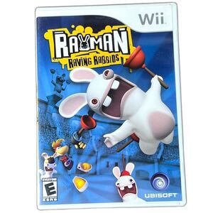 Rayman Raving Rabbids Video Game - Nintendo Wii - 2006 - CIB - Complete + Manual